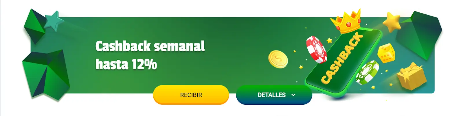 Obten cashback semanal promociones Brazino777