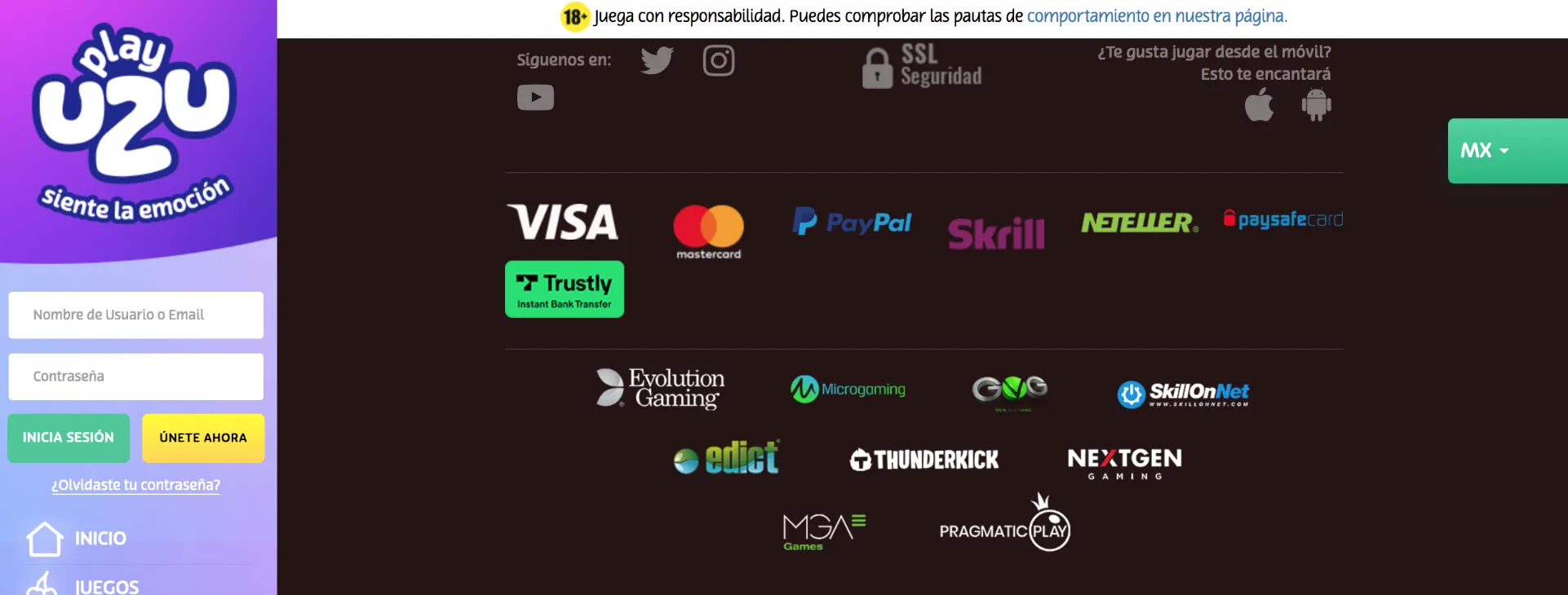 Opciones de pago con tarjeta de crédito en PlayUZU Tarjetas de crédito en PlayUZU